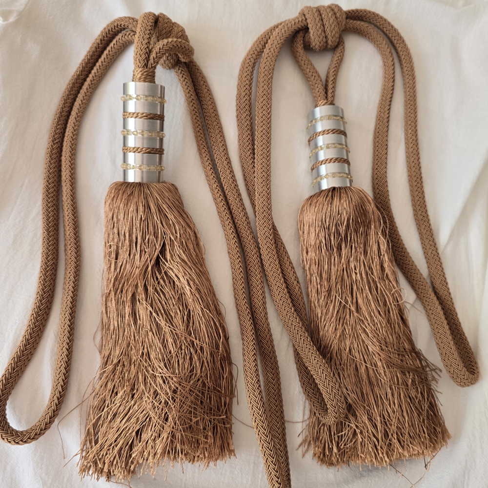 Curtain Tiebacks  Decorative Curtain Holdbacks Rope with Tassel